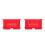2Stk Sicheres Einkaufswagenbrett Kinderstuhl Abdeckung Rot 6