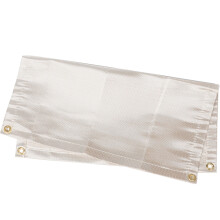 2Pcs Fire Resistant Mat Beige Fiberglass Fireproof Camping Accessory