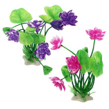 6Stk Aquarium Plastik Lotus Versteck