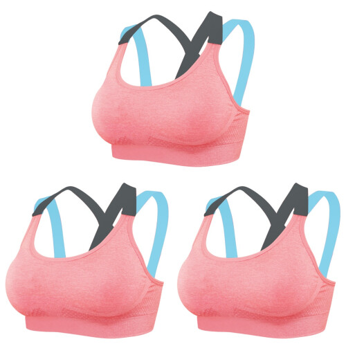 3Stk Damen Sport Pink Bügel Ideal Für Workout 1