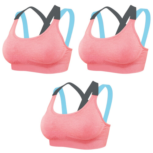3Stk Damen Sport Pink Bügel Ideal Für Workout 2