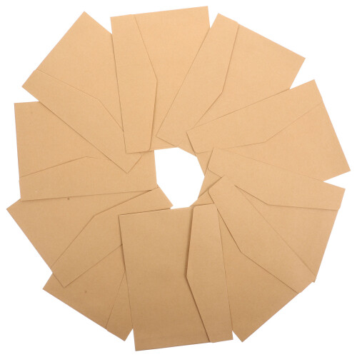 5Sets Kraft Umschläge Hellbraun Einfache Einladungsumschläge Für Brief