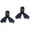 2Stk Arbeitshut Shawl Cap Dickem Denim, Schwarz, Mit Augenschutz 4