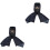 2Stk Arbeitshut Shawl Cap Dickem Denim, Schwarz, Mit Augenschutz 3