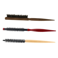 Round Barrel Hair Brush Set with Wooden Detangling Brush for Blow Drying and Hair Styling