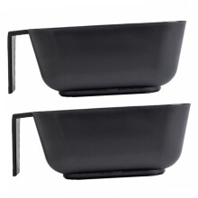 2pcs Hair Dye Mixing Bowl Set, Stackable Easy Clean Reusable Tint Bowls for Salon and Home Use