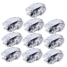 Aluminum Foil Hair Cap Set 10pcs Heat Retention Elastic Fit for Hair Treatment and Styling