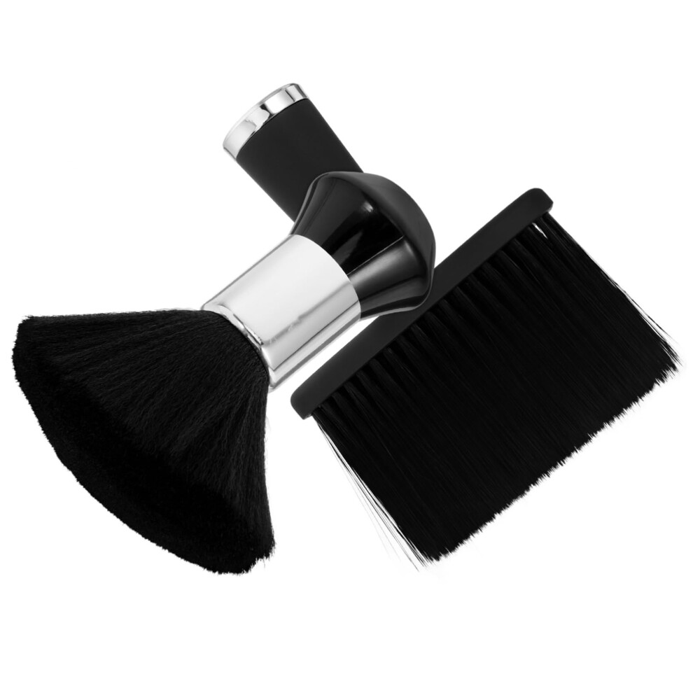 Professional Barber Neck Duster Brush with Boar Bristles for Gentle Hair Removal and Grooming