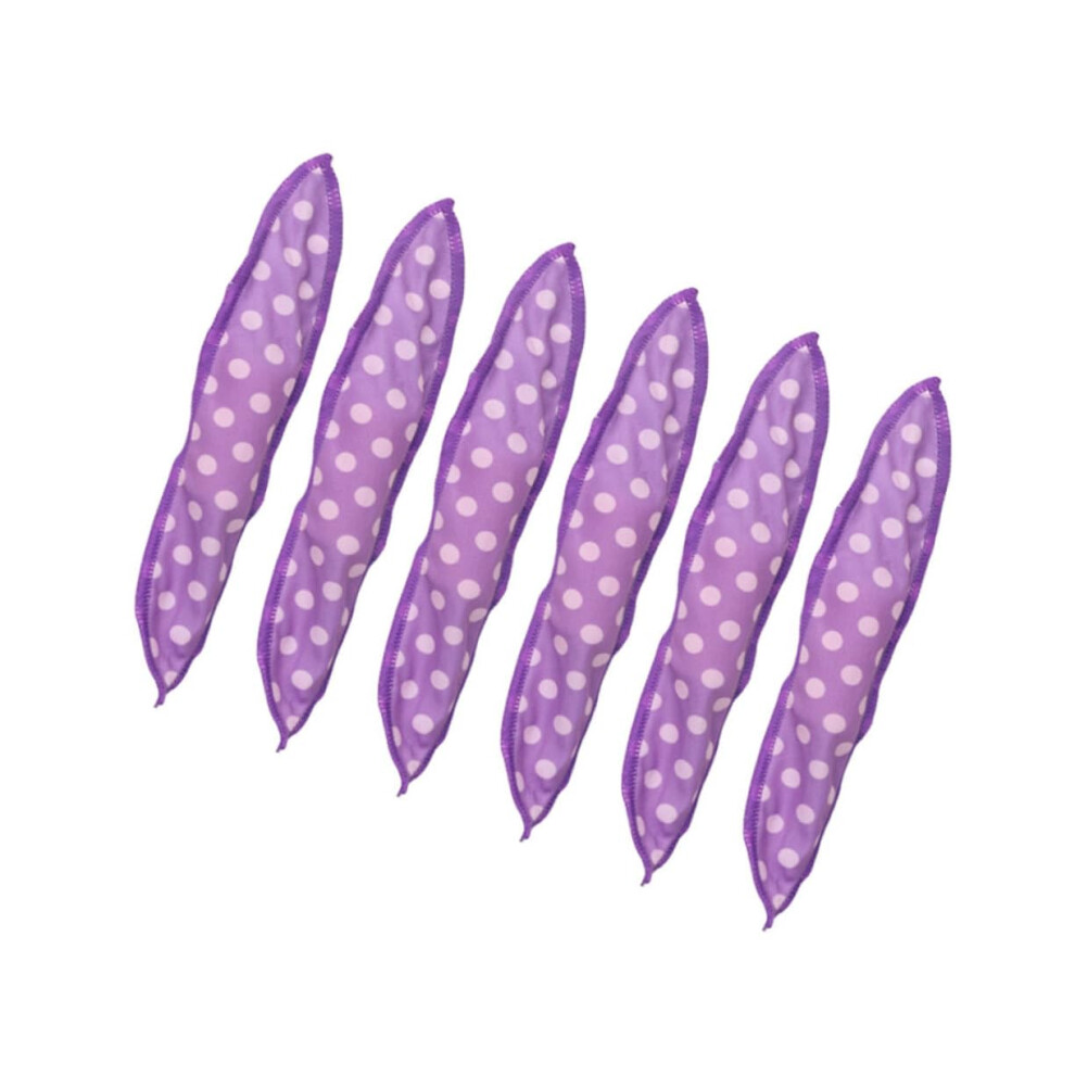 6pcs EcoFriendly Sponge Hair Curlers for Women, No Heat Fast Curl Styling Rollers Set