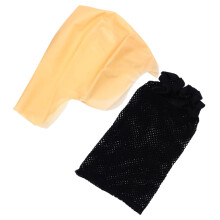 Latex Bald Cap for Adults with Hair Net, Realistic Stretch Fit Halloween and Cosplay Costume Accessory