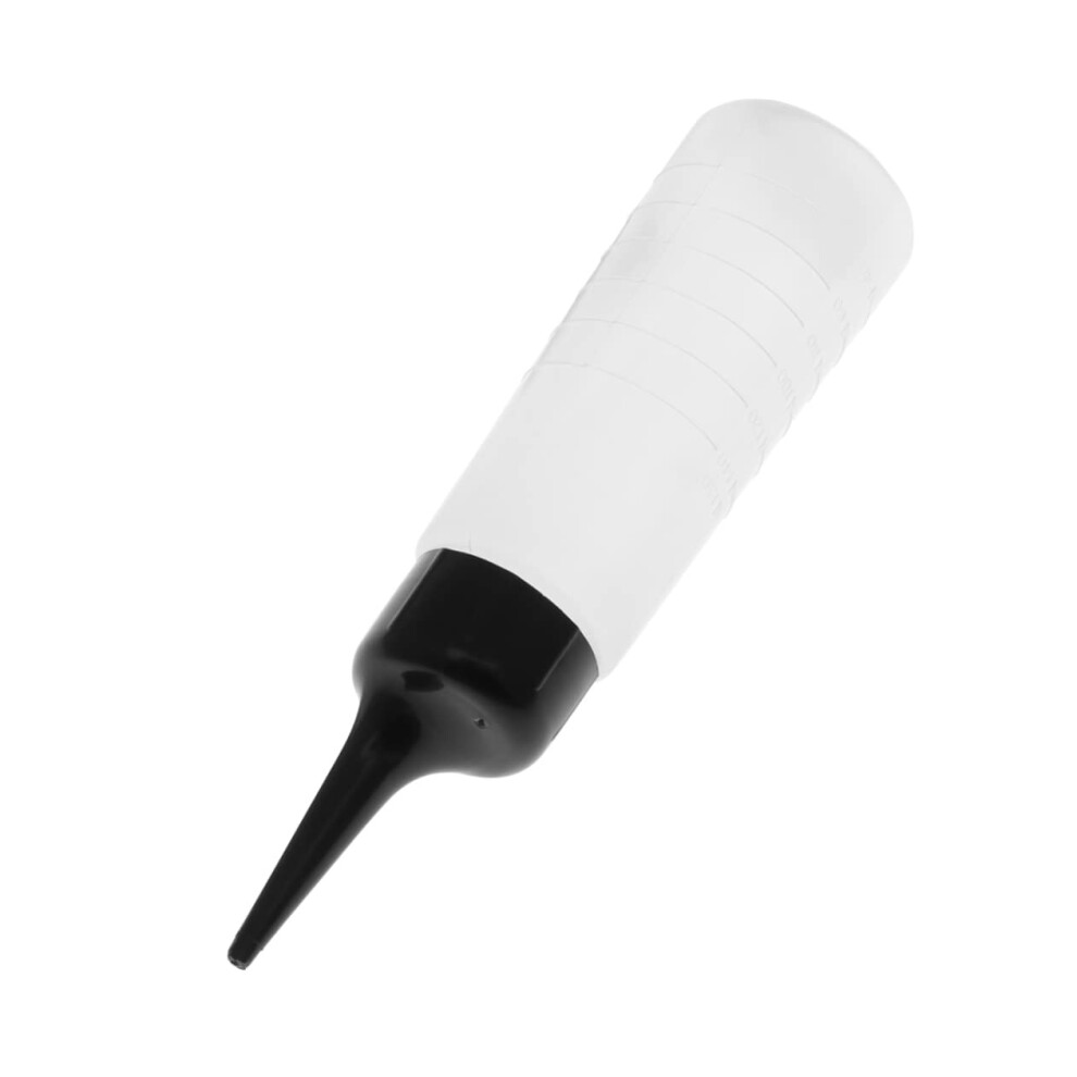 Hair Applicator Bottle with Scale Tip for Precise Root Tint and Hair Dye Application