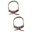 2Stk Verstellbare Bogenschlinge Nylon, Komfortabel, Hellbraun 7