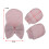 Babymütze Strickhandschuhe, Pink, Strapazierfähigem Garn 2