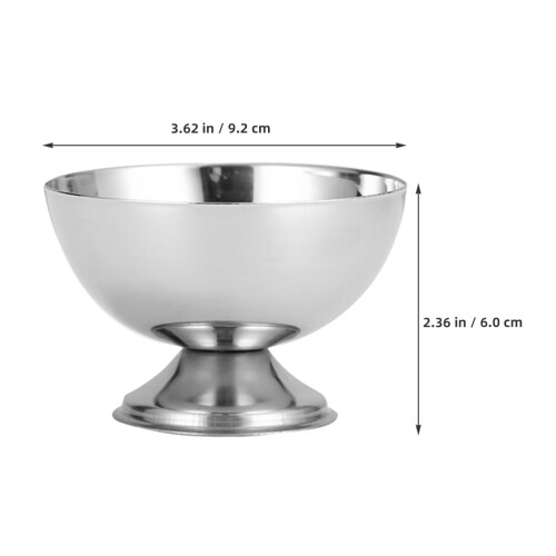 2Stk Eisbecher Mit Fuss Für Dessert, Salat, , Snacks 2