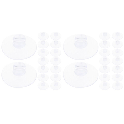 40Stk Lichtkabel Halter Saugnapf Clips Kabel Organizer Transparent 1
