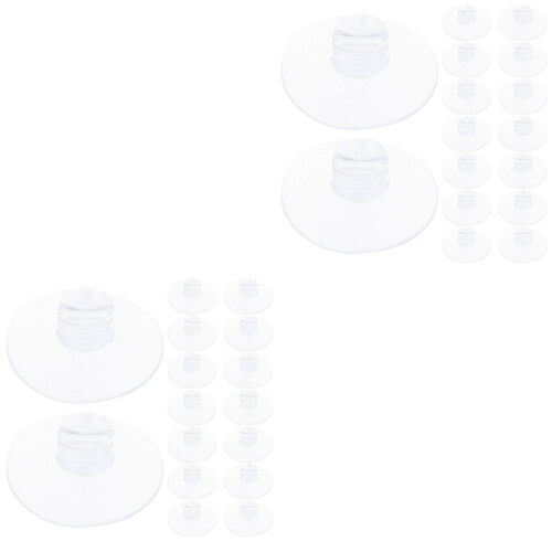 40Stk Lichtkabel Halter Saugnapf Clips Kabel Organizer Transparent 2