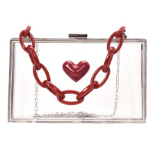 2Stk Schultertasche Transparent Damen Crossbody Bag Farben