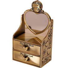 5Stk Baby Keepsake Box Gold Metall Für Zähne Locken