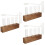 3Sets Glasvasen Mit Holzsockel Hellbraun 8