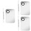 6Sets Board Set Silber Für Foundation Lippenstift Nagelkunst 6