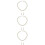 3Sets Traumhaftes Perlen-Set Weiß Schmuck Halskette Ohrringe 8