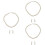 3Sets Traumhaftes Perlen-Set Weiß Schmuck Halskette Ohrringe 6