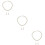 3Sets Traumhaftes Perlen-Set Weiß Schmuck Halskette Ohrringe 9