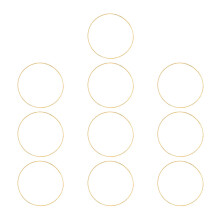 30Stk Runde Metallringe DIY Zubehör Für Und