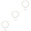 3Sets Traumhaftes Perlen-Set Weiß Schmuck Halskette Ohrringe 5