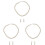 3Sets Traumhaftes Perlen-Set Weiß Schmuck Halskette Ohrringe 2