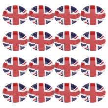 16Pcs Uk Flag Pattern Paper Plates Cake Decorative Party Plates