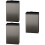 3Stk Schwarze Plastik Zigarettenbox Mit Schiebedeckel 9