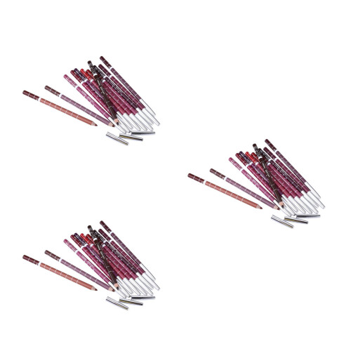 36Pcs Assorted Waterproof Lip Liner Pencils Smooth Application Makeup 1