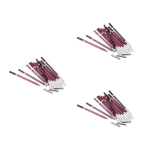 36Pcs Assorted Waterproof Lip Liner Pencils Smooth Application Makeup 2