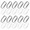 40Stk Strap Für Weiß Elastisch Verstellbar Strap Polyester 1