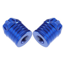 2Stk Aluminiumventilkappen Auto Blau Praktisch Elegant Schützend