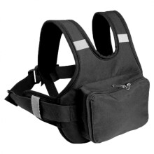 Kids Motorcycle Safety Harness with Adjustable Reflective Strap, Grab Handle and Storage Bag