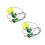 2Sets Speedball Boxen Grün Elastischer Trainingsball Mit Saugnapf 5