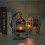 3Pcs Vintage Hanging Candlestick Holder Cage Table Decor Black 10
