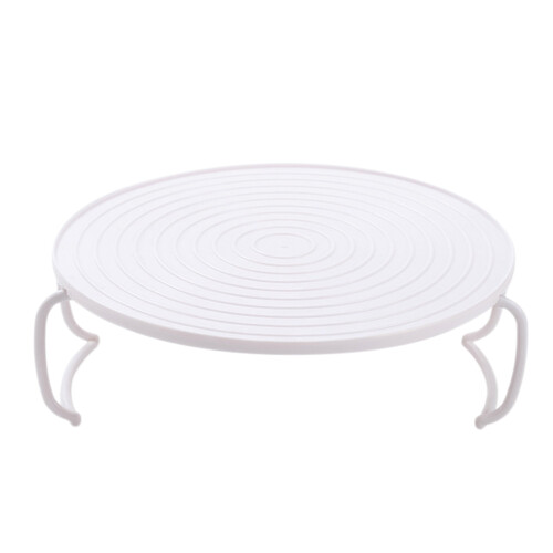 2Pcs Microwave Shelf Food Heating Rack Folding Steaming Tray