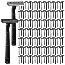200 Pack Bulk Disposable Razors Twin Blade with Safety Cap for Men and Women Travel Hotel Use