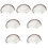 84 Pcs Natural Eyebrow Stickers Fake Eyebrow Paste 7