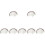 84 Pcs Natural Eyebrow Stickers Fake Eyebrow Paste 5