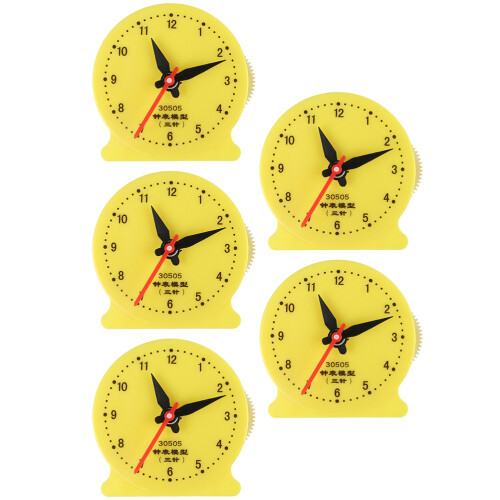 20Pcs Plastic Clock Models Time Teaching Aids Educational Toy for Kids