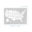 2Pcs American Map Design Wall Stencil Paint Spraying Tool 10