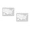 2Pcs American Map Design Wall Stencil Paint Spraying Tool 5