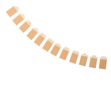 2Pièces Décoration Bannière Photo Bébé 12 Mois Kaki En Papier Durable