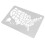 2Pcs American Map Design Wall Stencil Paint Spraying Tool 2