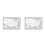 2Pcs American Map Design Wall Stencil Paint Spraying Tool 7