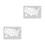 2Pcs American Map Design Wall Stencil Paint Spraying Tool 9